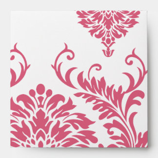 Elegant Pink Victorian Damask Envelope