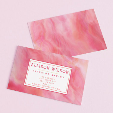 Elegant Pink Watercolor Agate Pattern