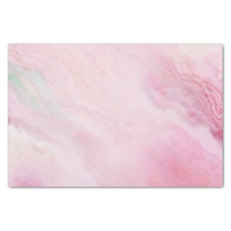 Elegant Pink Watercolor Agate Pattern  Tissue Pape Tissue Paper
