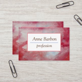 Elegant Pink Watercolor  Business Card