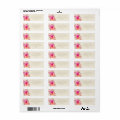 Elegant Pink Watercolor Floral Chic Return Address Label | Zazzle