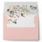 Elegant Pink Watercolor Floral Square Wedding