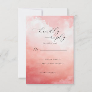 Elegant Pink Watercolor Invitations