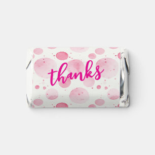 Elegant Pink Watercolor pattern Wedding Hershey's Miniatures