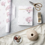 Elegant Pink Watercolor Rose Wedding "I do" Wrapping Paper<br><div class="desc">Wedding Watercolor Rose Pink and white wrapping paper.  "I do"</div>