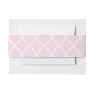 Elegant Pink Wave Pattern Invitation Belly Band