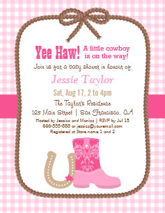 western theme invitations zazzle