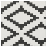 Elegant Pink, White, &amp; Black Modern Geometric Fabric