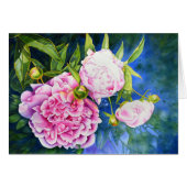 Elegant pink white classic watercolor floral (Front Horizontal)