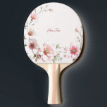 Elegant Pink White Floral Ping Pong Paddle<br><div class="desc">Beautiful Elegant Pink White Floral Ping Pong Paddle</div>
