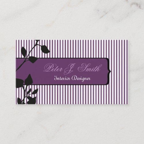 Elegant Pinstripe Original Home Staging Business Card