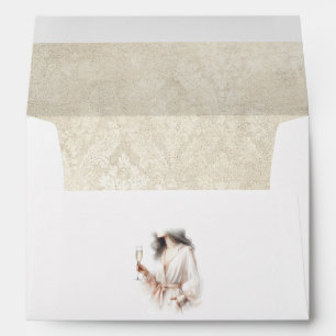 Elegant PJs & Prosecco Bridal Shower Envelope