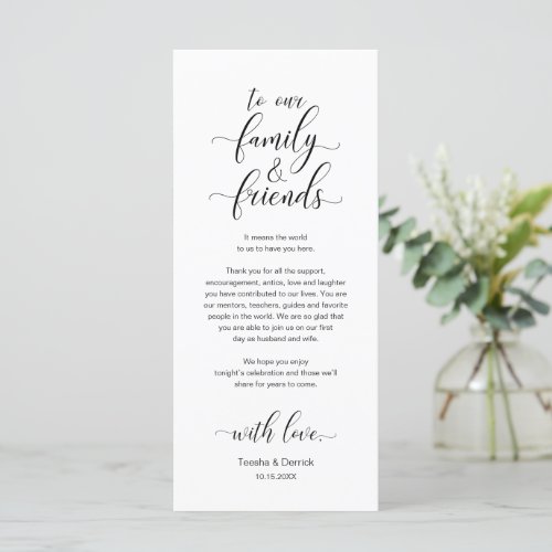 Elegant Place Setting Dinner Party Thank You Card
