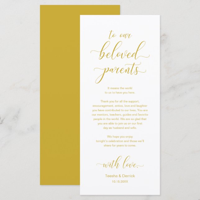 Elegant Place Setting Dinner Party Thank You Card (Front/Back)