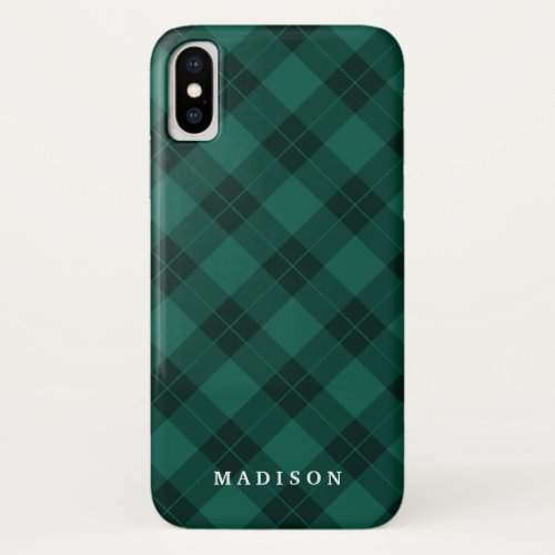 Elegant Plaid  iPhone X Case