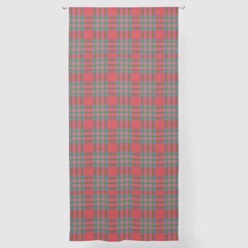 Elegant Plaid Checkered Rustic Tartan Sheer Curtains