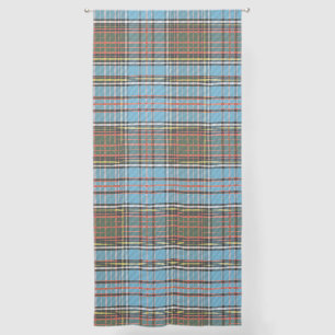 Elegant Plaid Clan Anderson Rustic Tartan Sheer Curtains