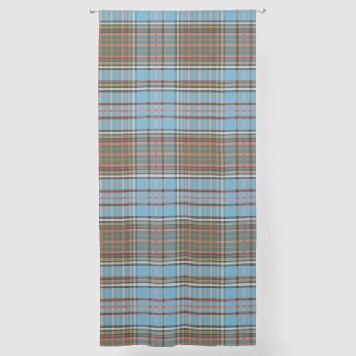 Elegant Plaid Clan Anderson Rustic Tartan Sheer Curtains