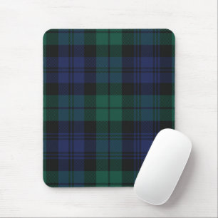 Elegant Plaid Classic Rustic Green Tartan Mouse Pad