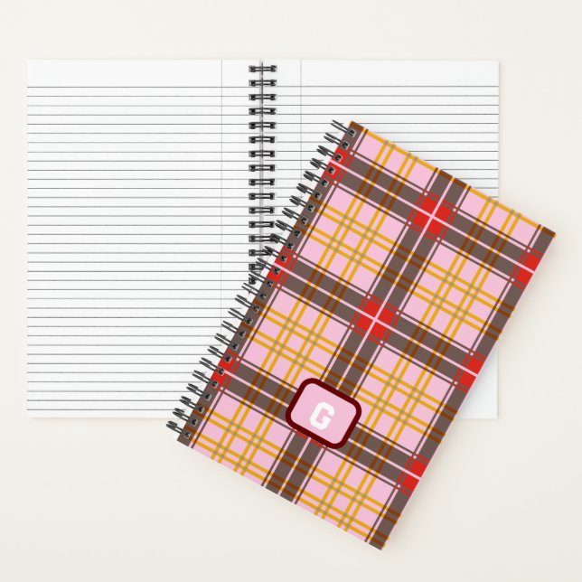    Elegant Plaid  Notebook (Inside)