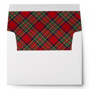 Elegant Plaid Rustic Clan Stewart Tartan Envelope