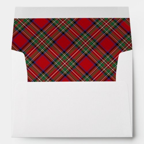 Elegant Plaid Rustic Clan Stewart Tartan Envelope