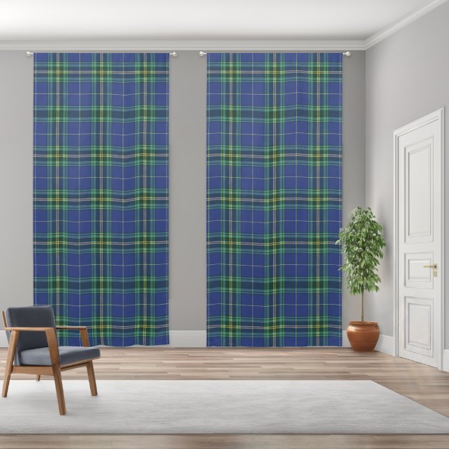 Elegant Plaid Rustic Country Checkered Blackout Curtains (Wide)