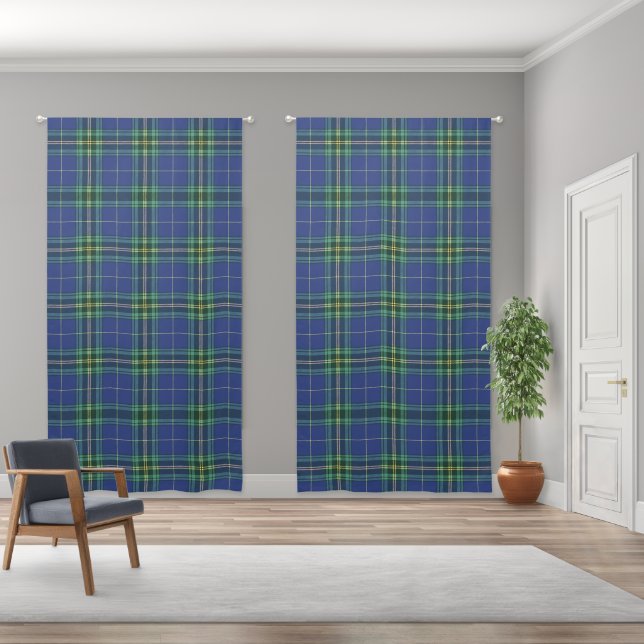 Elegant Plaid Rustic Country Patterned Blackout Curtains (Wide)