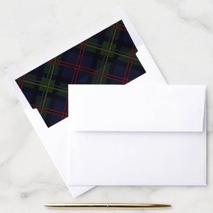 Elegant Plaid Rustic Tartan Envelope Liner