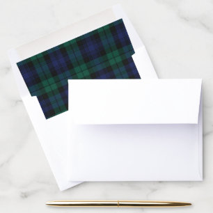 Elegant Plaid Rustic Tartan Envelope Liner