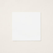 Elegant Plain Simple Black & White Profile Card (Back)