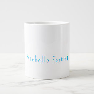 Elegant Plain Simple Minimalist Giant Coffee Mug