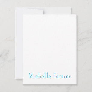 Elegant Plain Simple Minimalist Note Card