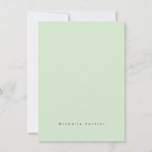 Elegant Plain Simple Minimalist Note Card