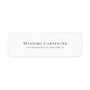 Elegant Plain Simple Modern Minimalist Label