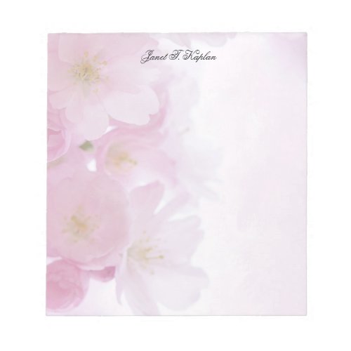 Elegant Plain Simple Professional Classical Floral Notepad