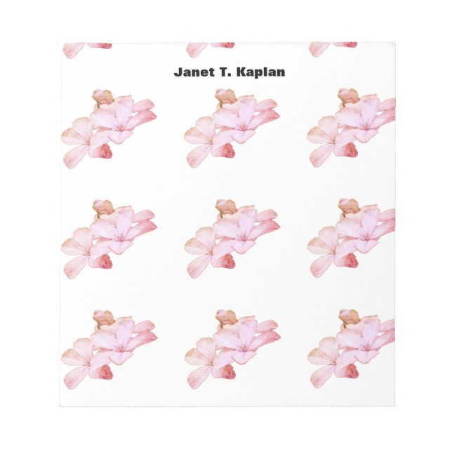 Elegant Plain Simple Professional Classical Notepad (Front)