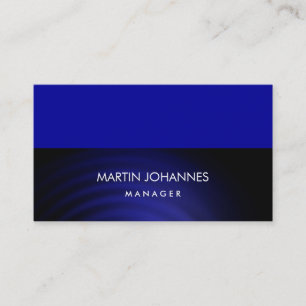 Elegant Plain Stylish Blue Color Business Card