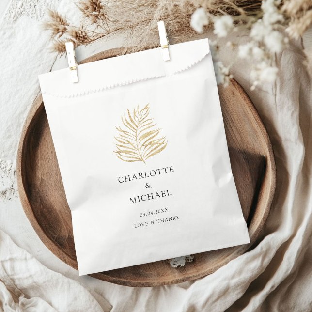 Elegant Plant Trending Weddings Favor Bag (Elegant Plant Trending Weddings Favor Bag with your name and dates.)