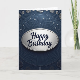 Elegant Plaque Birthday Card