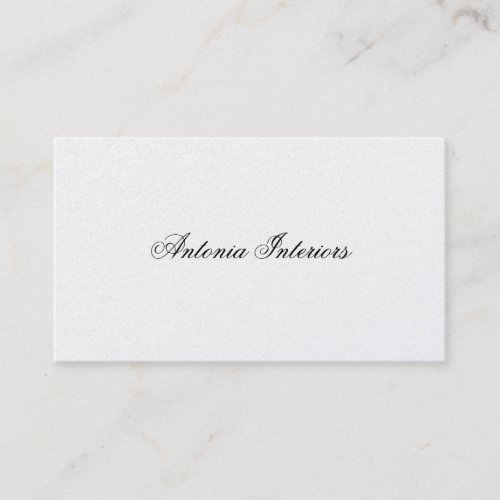Elegant Platinum Business Card