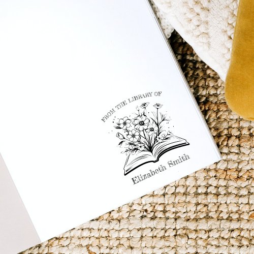 Elegant Playful Book Custom From The Library Of Rubber Stamp