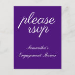[ Thumbnail: Elegant "Please RSVP" Postcard ]