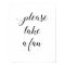 Elegant Please Take A Fan Wedding Sign