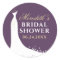 Elegant Plum Gold Gown Bridal Shower