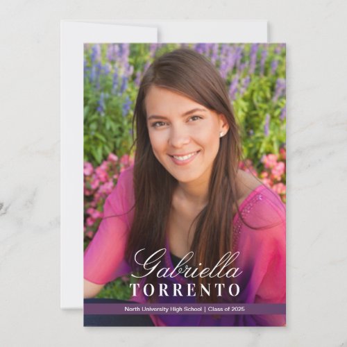 Graduation Party Invitation | Sleek Stripe