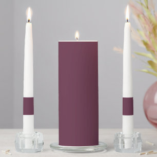 Elegant Plum Unity Candle Set