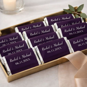 Elegant Plum Wedding  Hershey's Miniatures