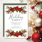 Elegant Poinsettia Christmas Party