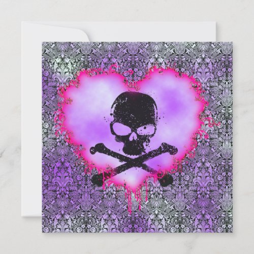 Elegant Poison Sweet 16 Goth Birthday Announcement